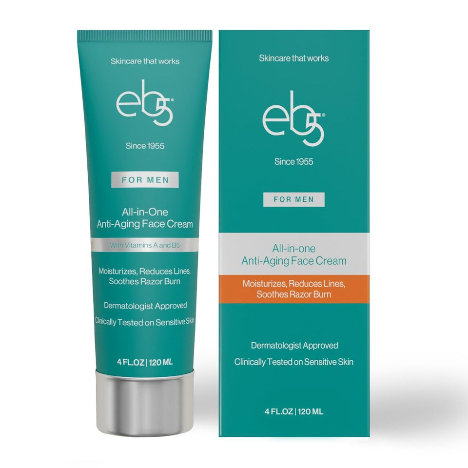 eb5 men's face cream tube for daily hydration and subtle anti-aging