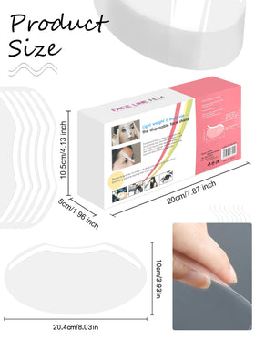 EBANKU clear visor with adhesive strip for comfortable salon or home use.