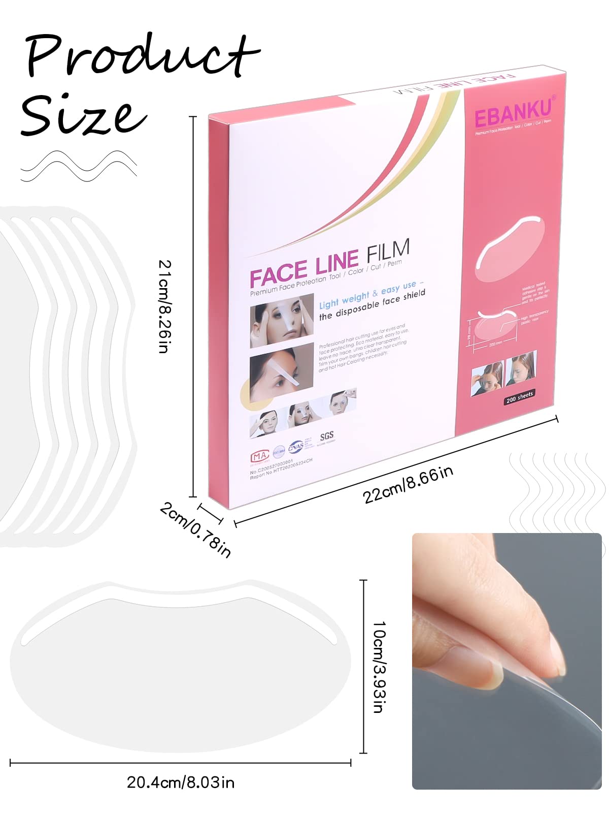 EBANKU shield for eyelash extensions guards eyes during salon or home use