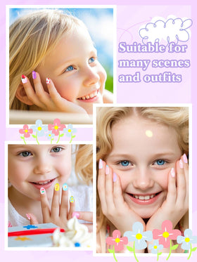 EBANKU nails with glue offer quick, mess-free application for kids