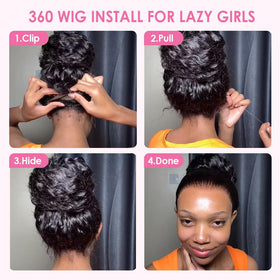 Ebarly Bleached Knot 360 Wig offers a seamless hairline with minimal knot visibility