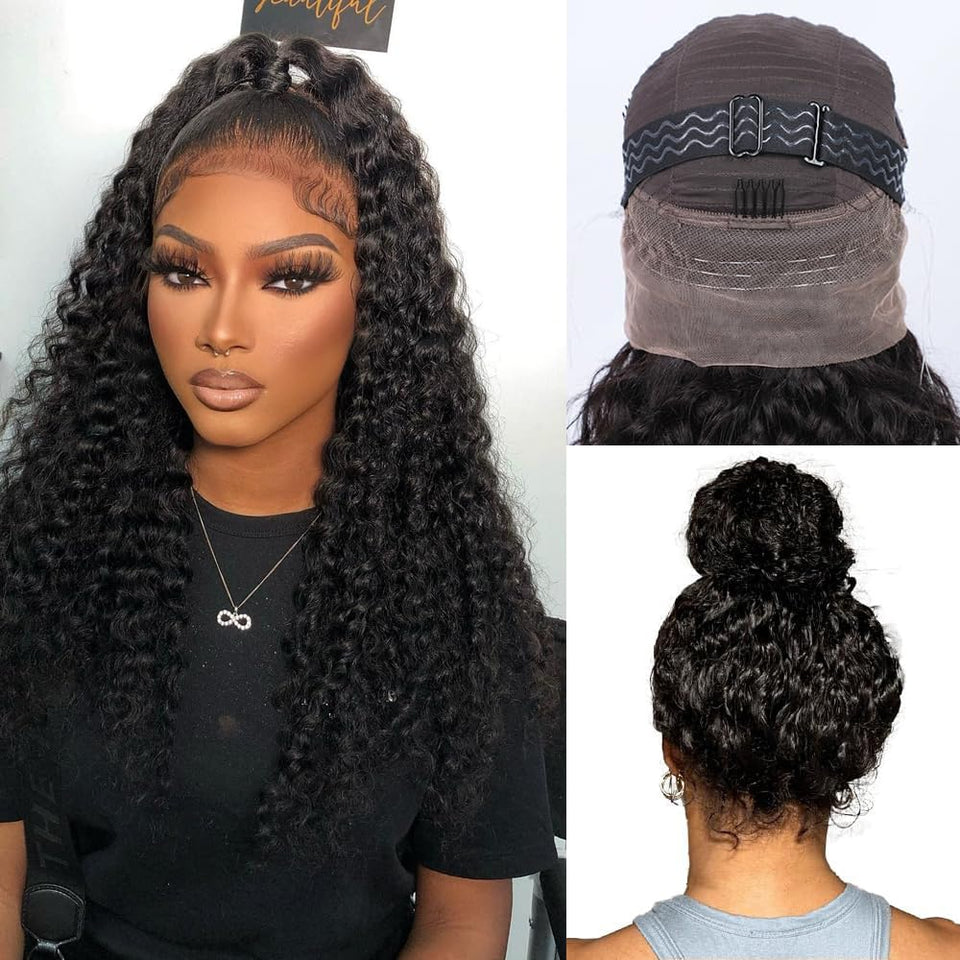 Ebarly Hidden Strap 360 Wig with lace front for a natural, secure daily wear