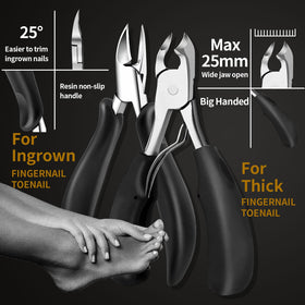 EBEWANLI stainless steel durability ensures long-lasting performance for regular pedicure routines.