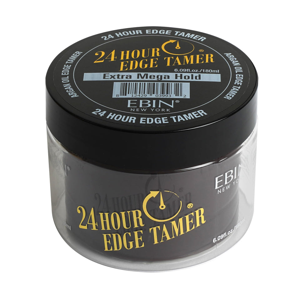 EBIN NEW YORK 24 Hour Edge Tamer bottle front for ultra hold and smooth edges.