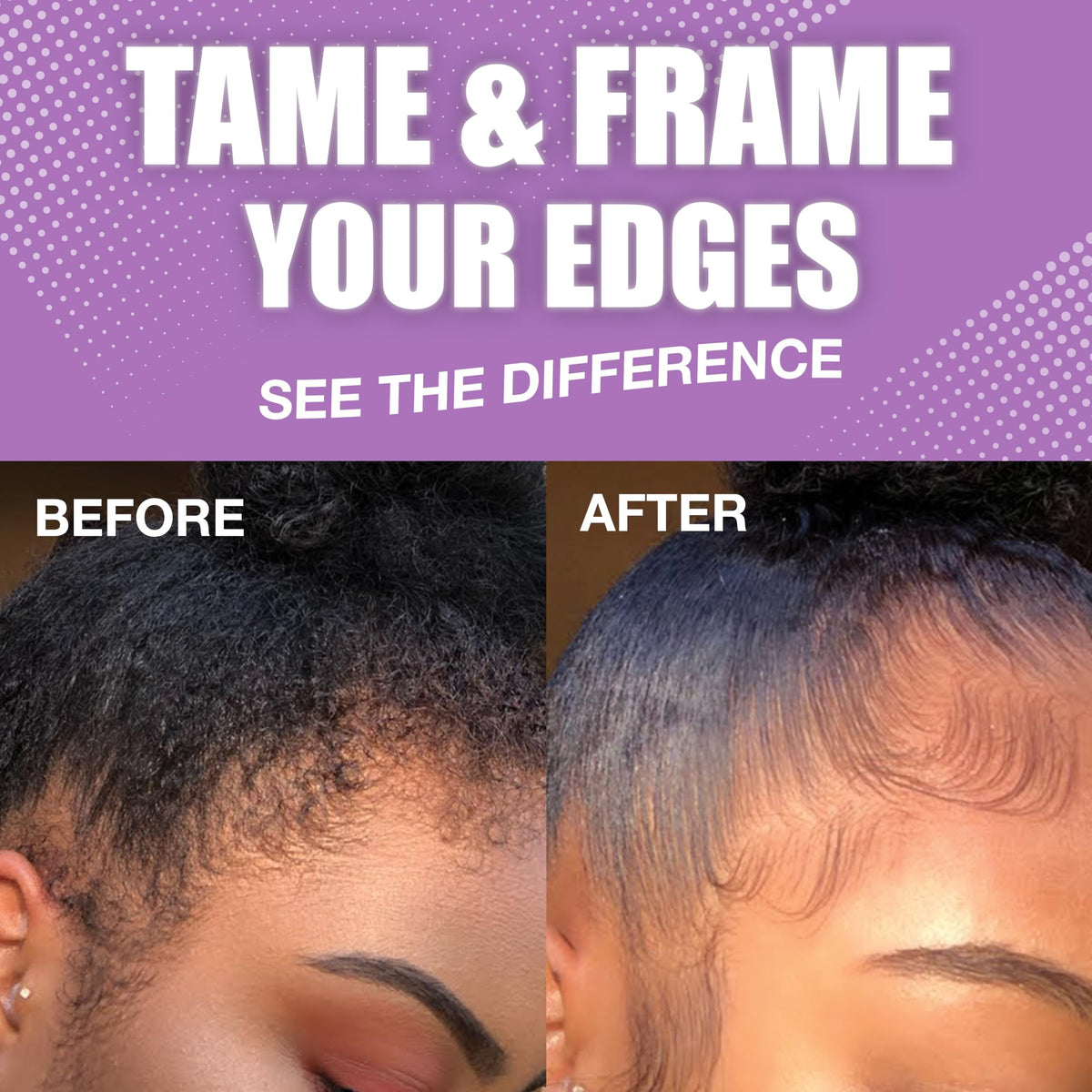 EBIN NEW YORK edge tamer on braids delivering smooth flyaways.