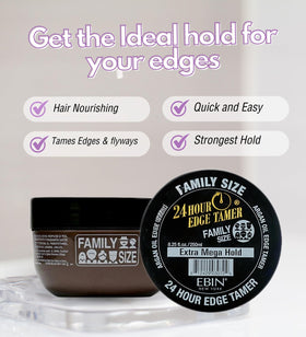 Clear, residue-free finish from EBIN NEW YORK edge control after drying.