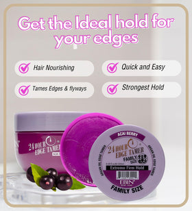 High shine finish for a polished, natural look on frizz control