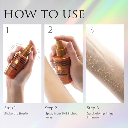 EBIN NEW YORK glitter mist applied to hair for instant sparkle.