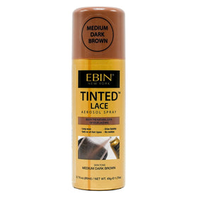 EBIN NEW YORK tinted lace spray bottle close-up for natural color match