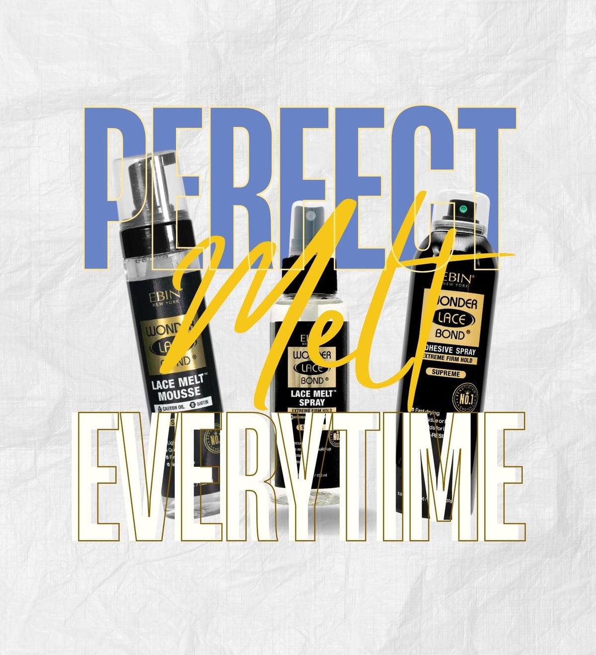 EBIN NEW YORK Wig Adhesive Spray can demonstrates all-day grip for secure wear.