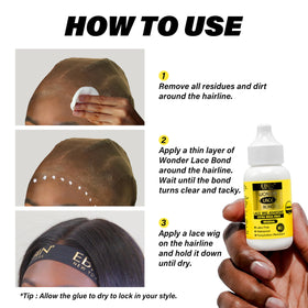 Waterproof and sweat-resistant formula keeps wigs secure in humid conditions.
