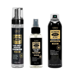 EBIN NEW YORK Wonder Lace Melt Mousse 8.5 oz for secure hold and edge nourishment.