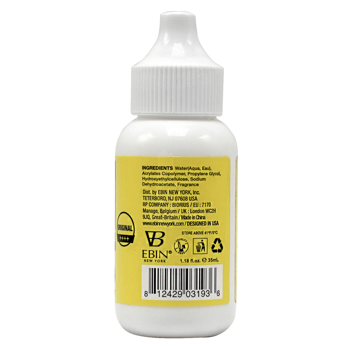 EBIN NEW YORK Wonder Lace Bond Wig Adhesive in use for natural, invisible coverage and quick drying.