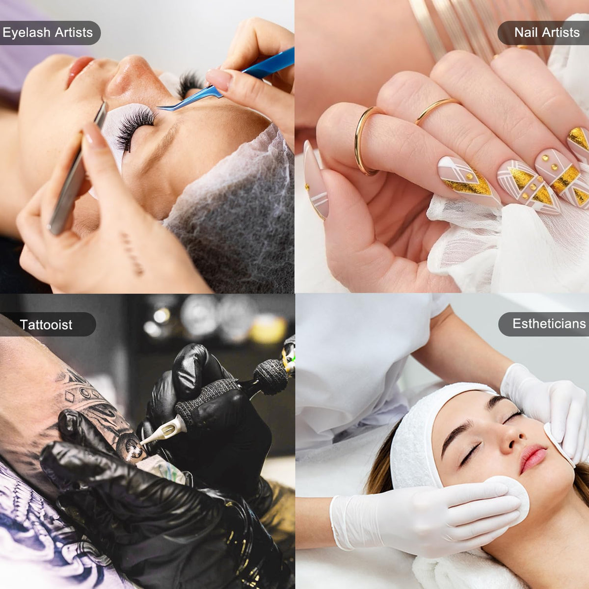 ebrlaxin Half Moon Light versatile uses for lash extensions, nail art, tattooing