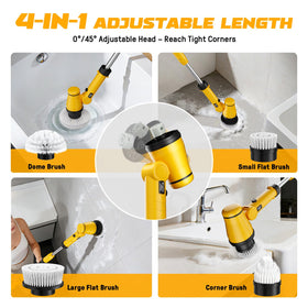 Ecarke four-stage extendable handle reaches from countertops to ceilings.