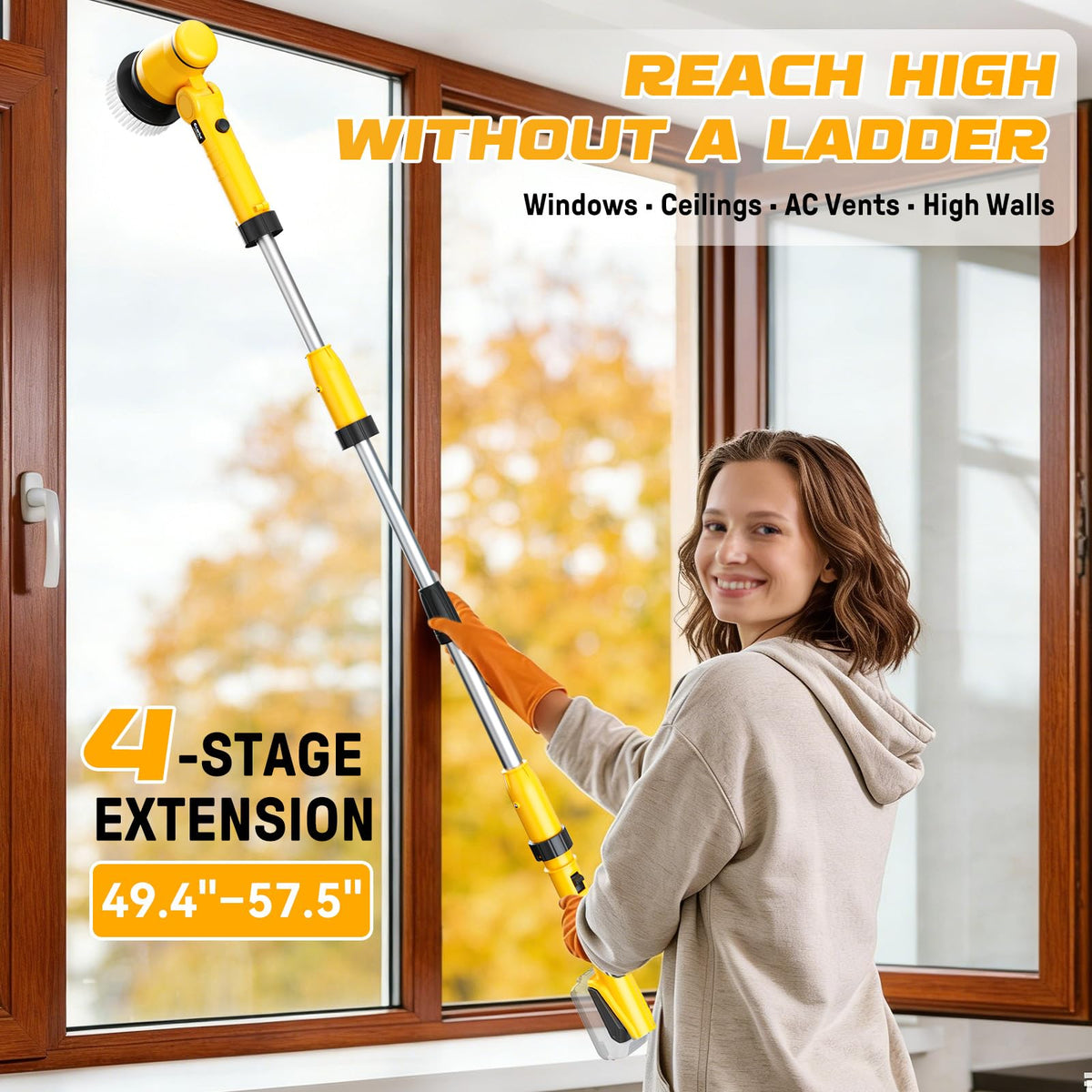 Ecarke IPX7 waterproof brush heads for easy rinsing after use.