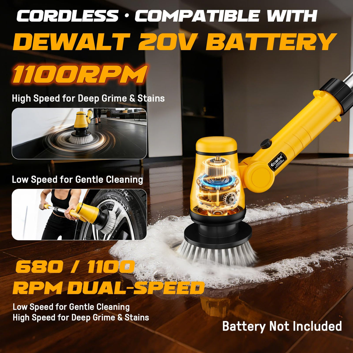 Ecarke tool-only design emphasizing battery-powered flexibility.