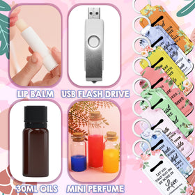 Ecation 72-piece lip balm holder bulk ready for giveaways at weddings and parties.