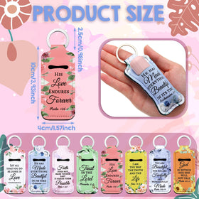 Ecation floral-pattern lip balm holder with quotes, ideal for gifting at gatherings.