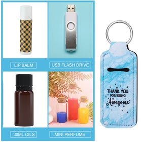 Ecation lipstick holder keychain attached to a bag for travel convenience