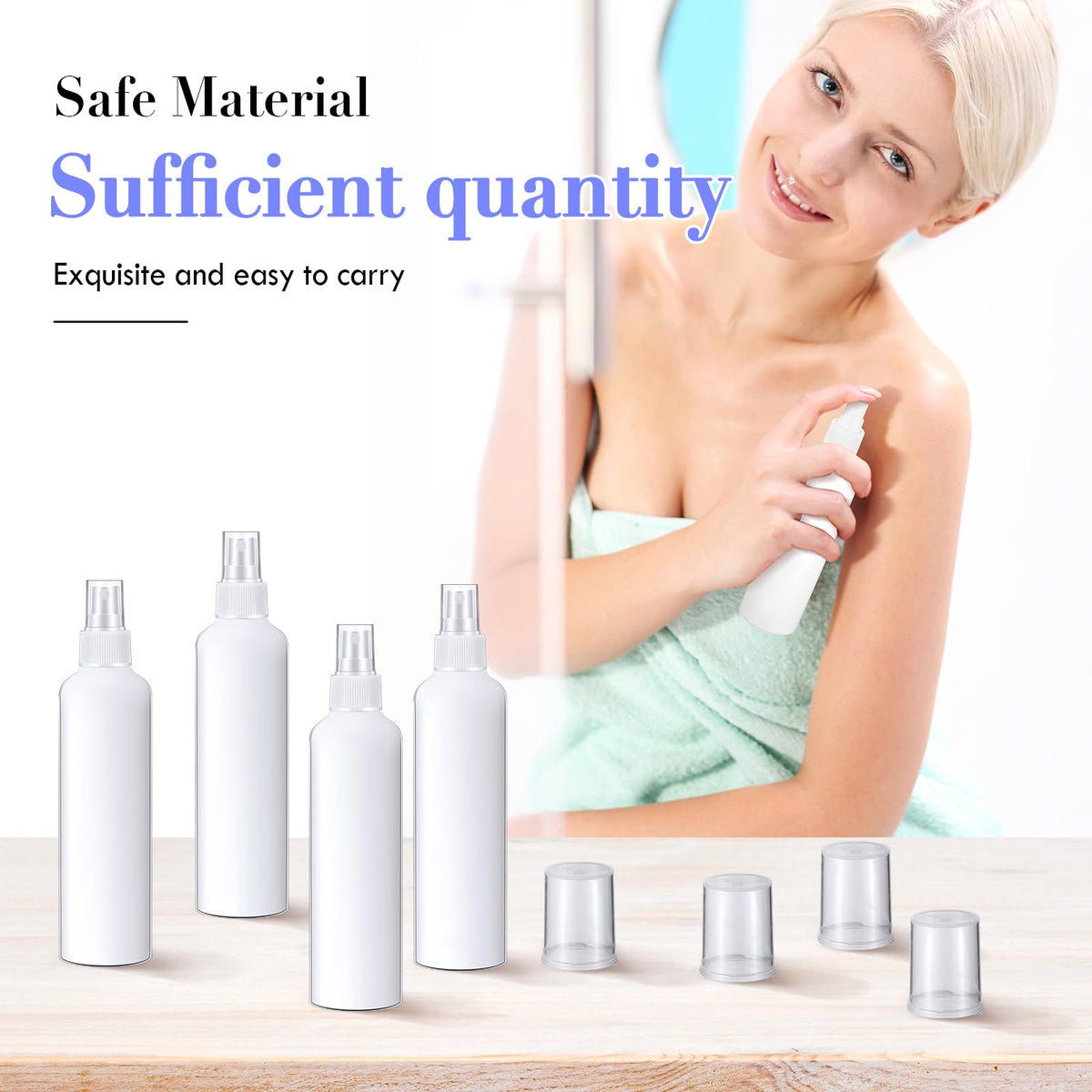 Eccliy clear plastic design shows contents for quick monitoring and refilling