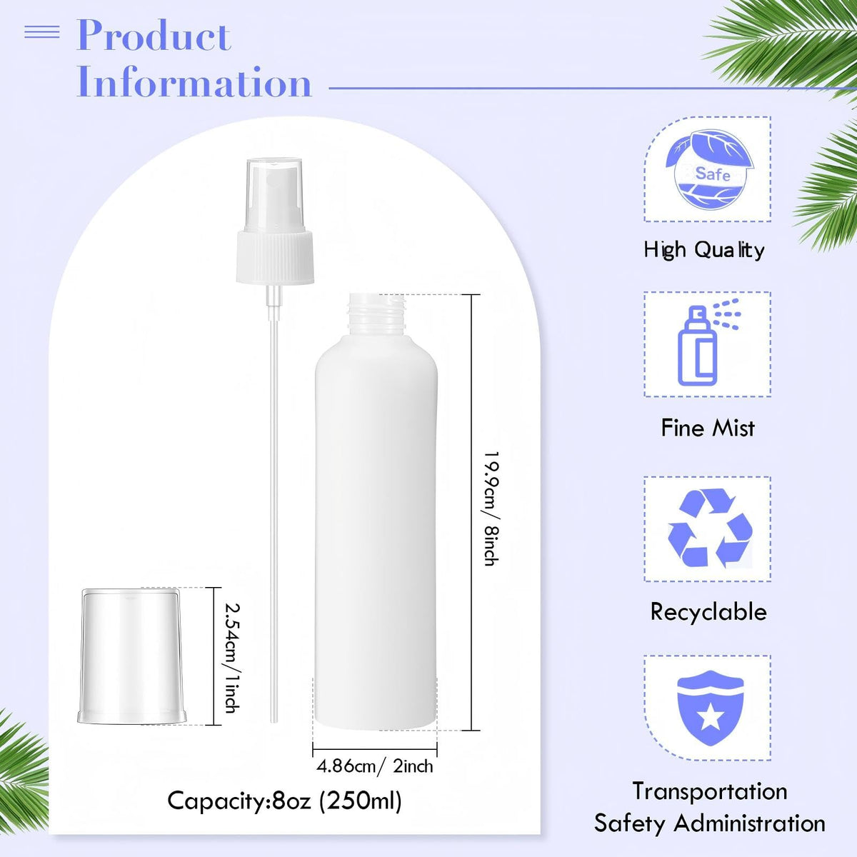 Eccliy 32-piece set of clear bottles with leak-proof caps for cosmetics and refills