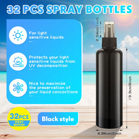Eccliy 8 oz clear sprayer with pump cap for secure travel