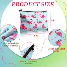Eccliy canvas makeup bag zipper closeup showing smooth pull and secure storage