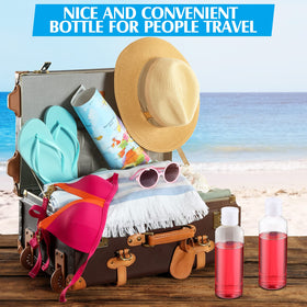 Eccliy clear bottles save space in luggage for cosmetics and toiletries.