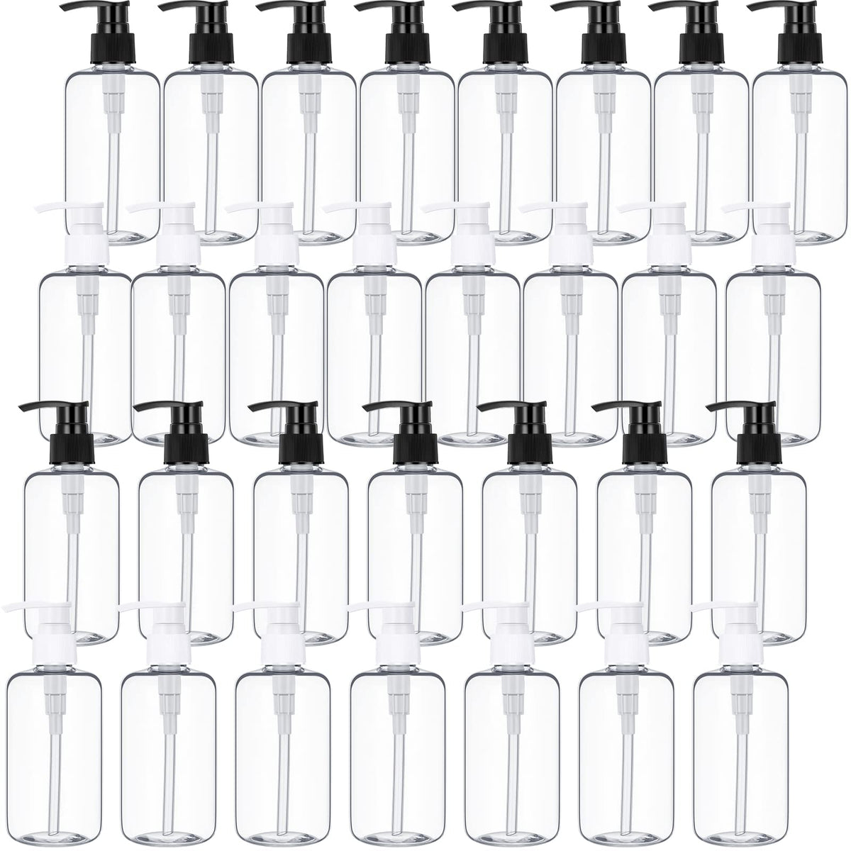 Eccliy clear 8oz bottle for easy content visibility and precise dispensing