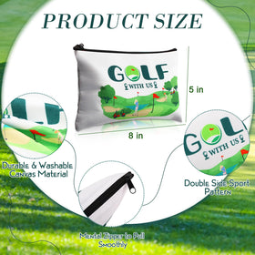 Eccliy golf makeup bag side view showing durable canvas design for daily use