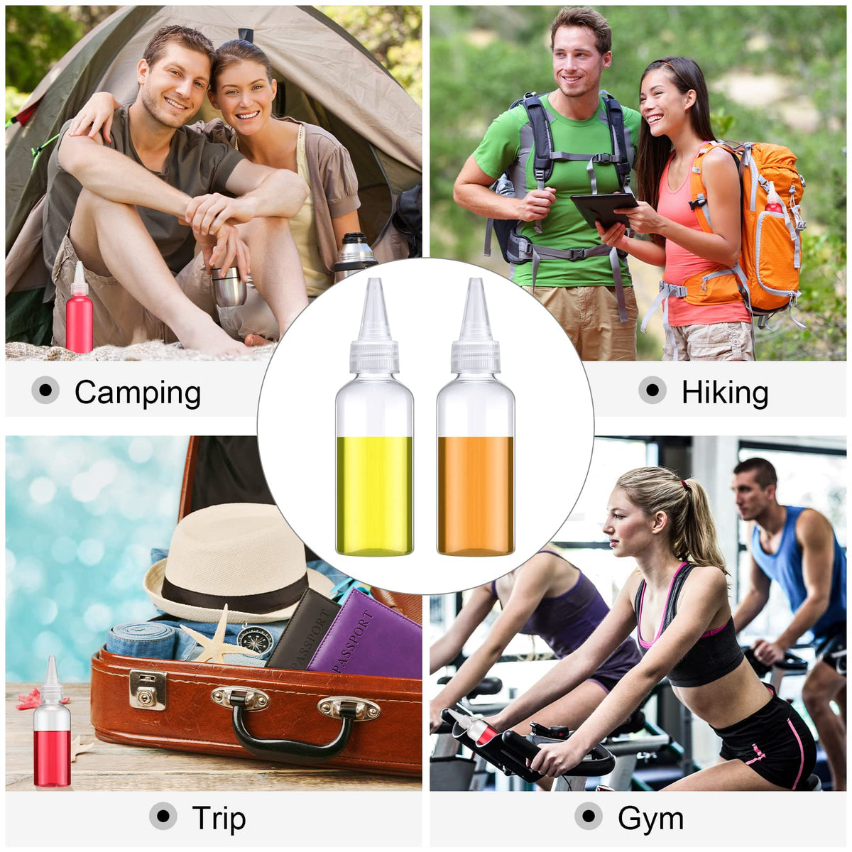 Eccliy hair oil bottle for easy at-home application.
