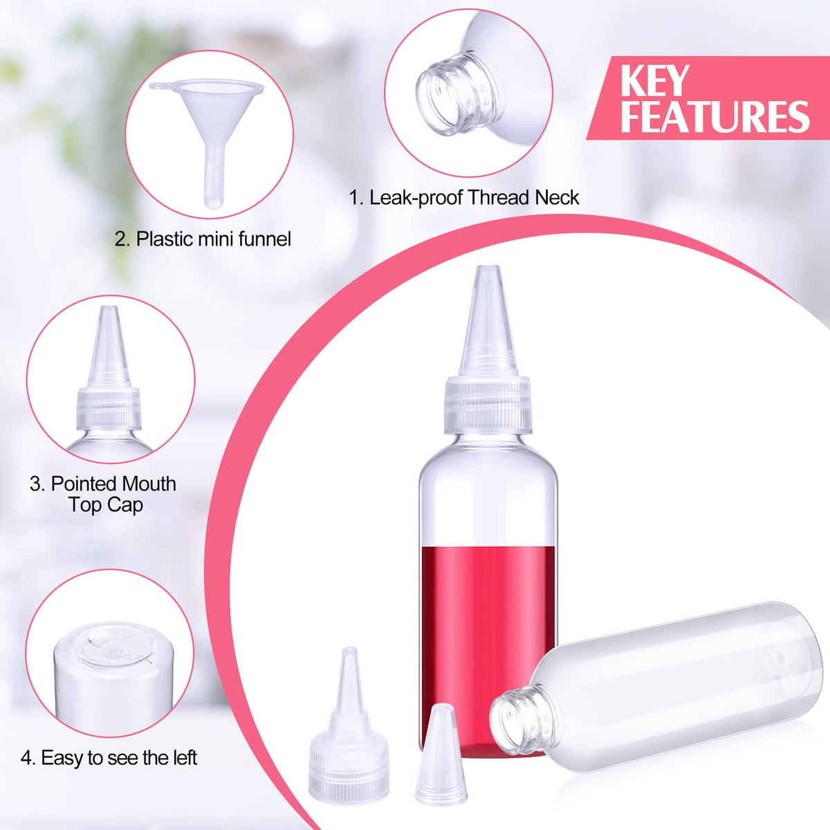 Eccliy PET clear bottle is durable and BPA-free for daily use.