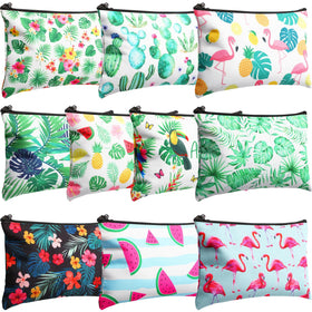 Eccliy summer makeup bag collection with vibrant prints for easy daily organization