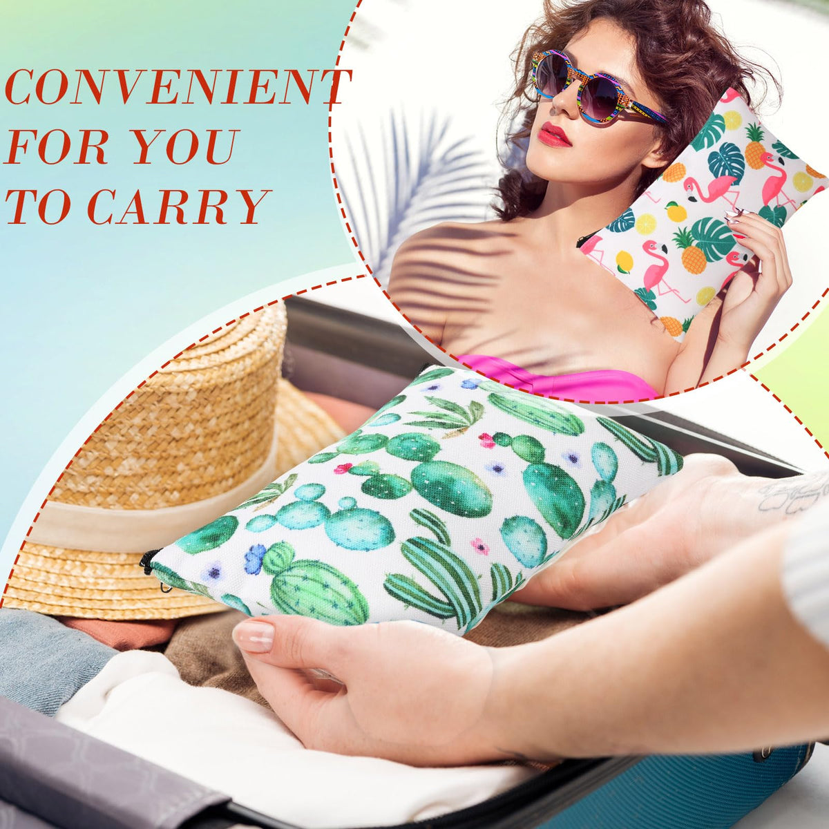 Eccliy travel makeup bag designed for lightweight packing and organized essentials