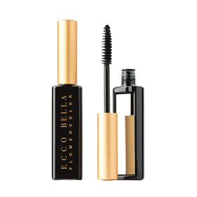 Ecco Bella FlowerColor mascara in mirrored tube for precise on-the-go application.