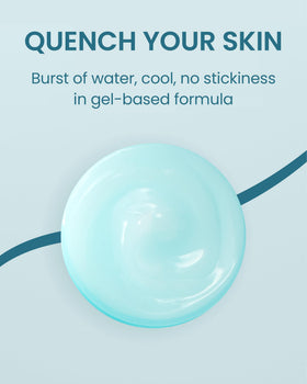 Ingredients label featuring chervil, cica, and Tri-SAP hydration blend
