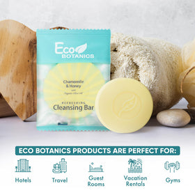 Eco Botanics bulk soap packaging display suitable for restocking hotels