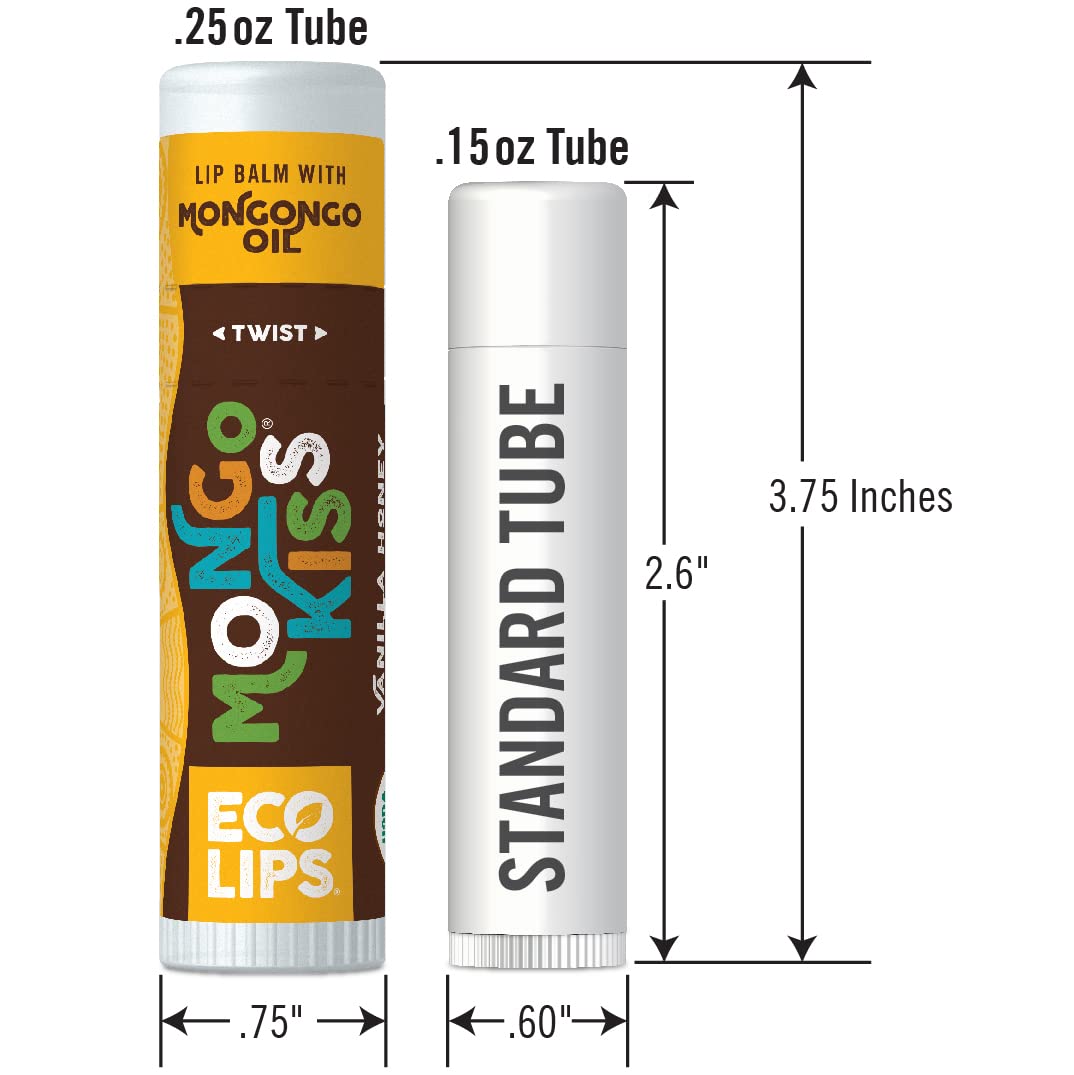 Soothe and moisturize lips with Eco Lips Mongo Kiss unflavored balm.