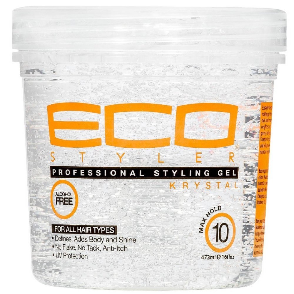 ECOCO EcoStyler Krystal styling gel in a 32 oz bottle offers flexible hold