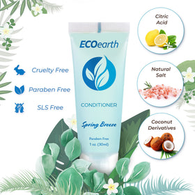 EcoEarth 1oz conditioner tubes in bulk packaging for easy restocking