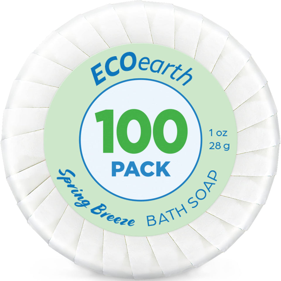 EcoEarth Spring Breeze packaging for travel-friendly guest amenities.