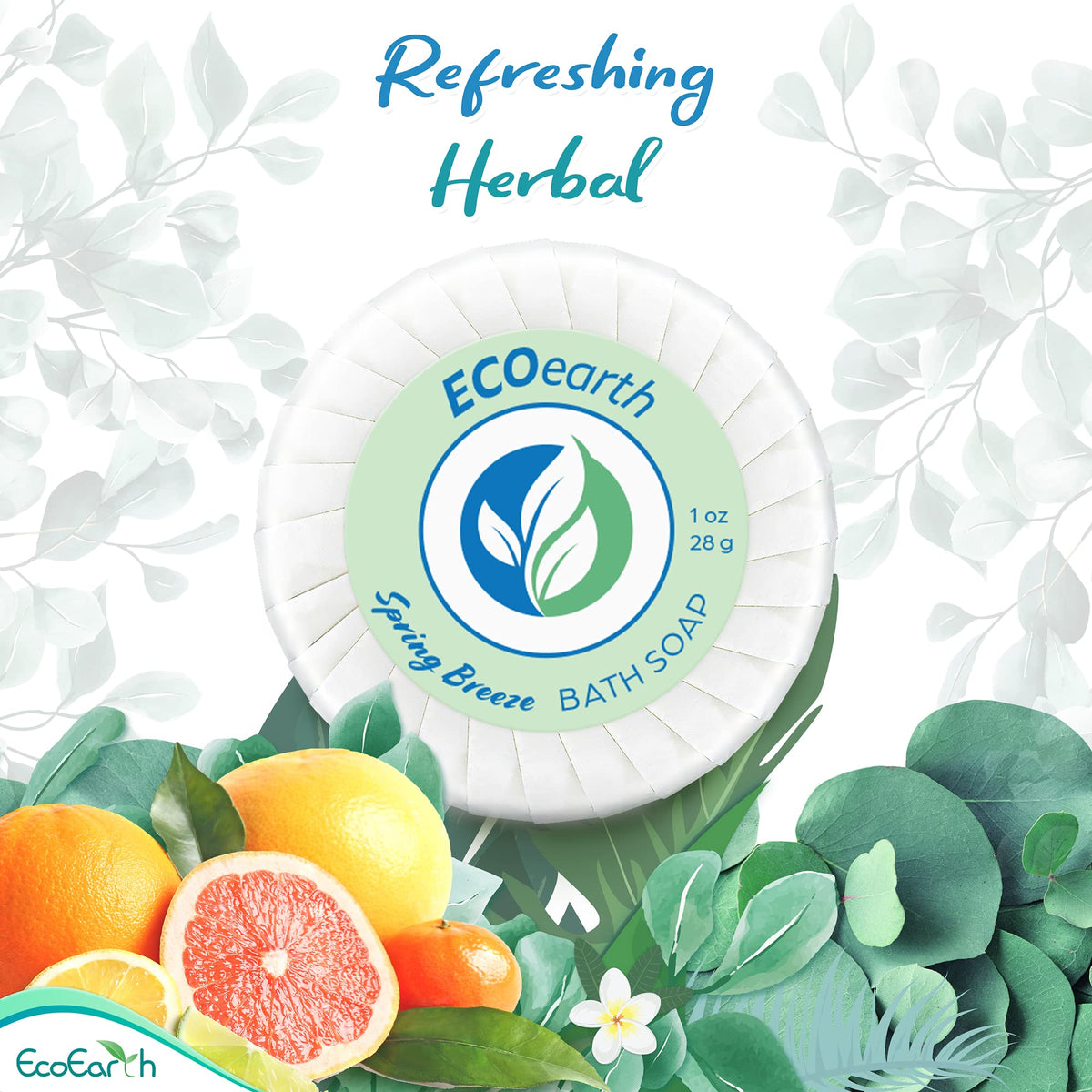 EcoEarth travel soap with leak-proof packaging supports tidy bathrooms.