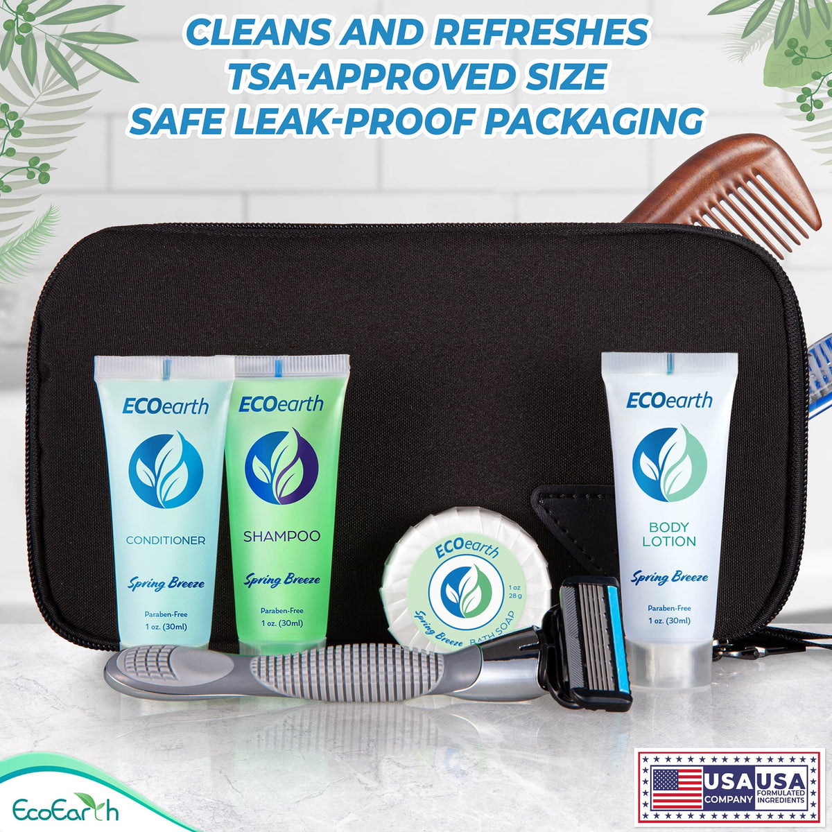 EcoEarth cruelty-free and paraben-free label close-up