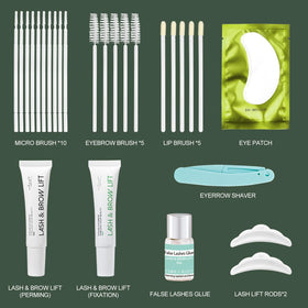 ECOFAN brow lamination pack content shows salon-worthy brow option at home.