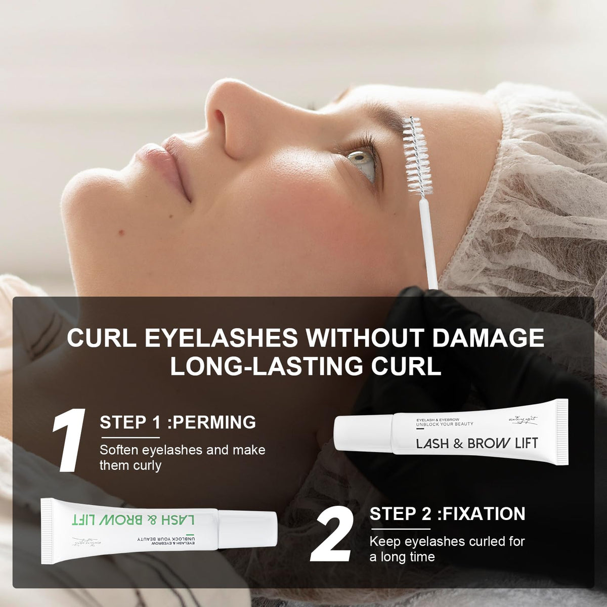 ECOFAN lash lift kit setup demonstrates quick, mess-free process for busy mornings.