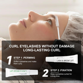 ECOFAN lash lift kit setup demonstrates quick, mess-free process for busy mornings.