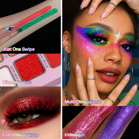 EcoFavor DE'LANCI rainbow chameleon polarization close-up effect on eyes