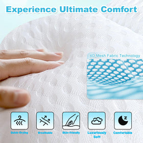 EcoHLL bath pillow plush filling delivers cloud-like bath comfort