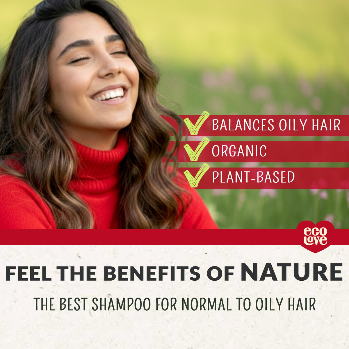 Packaging shot featuring tomato and beetroot for hair care.